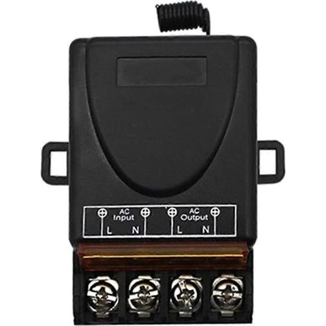 Récepteur relais 220 V CA 30 A, 1 canal, pour ouvre-porte de garage et portail (1/5)