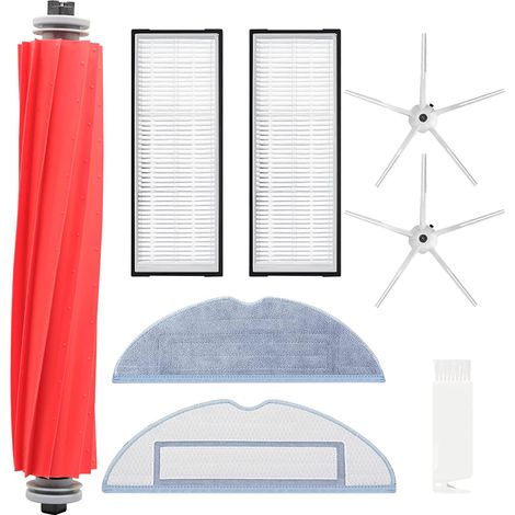 Kit 12 pièces Accessoire aspirateur robot, Filtre HEPA, Brosse latérale, Lingette microfibre, pour S7 S7 Plus T7s (1/5)