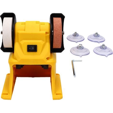 Mini meuleuse d'établi sans fil pour batterie DCB206, machine ponçage meulage polissage avec 4 ventouses (1/5)