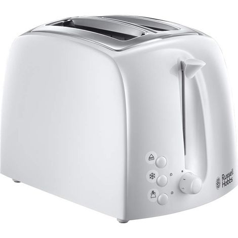 Russell Hobbs 21640 Textures 2-Slice Toaster, White (1/3)