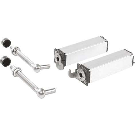 Paar automatische Türschließer-Scharniere für 40 mm-Rohr LOCINOX - SWING-40-130