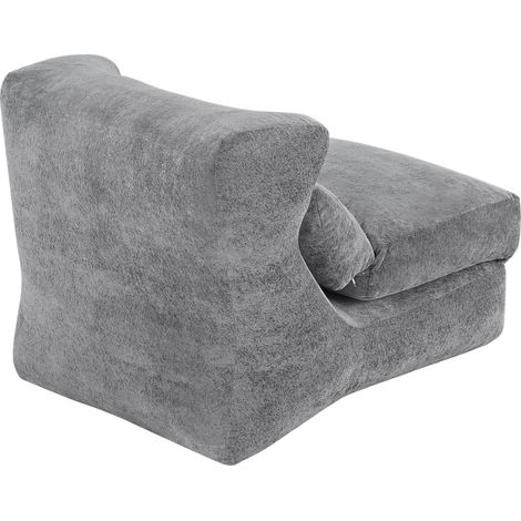 Fauteuil modulable en peluche à poils courts, design unique pour salon et chambre (1/5)
