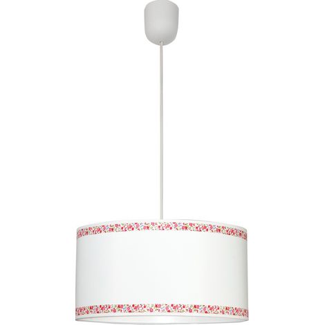 Colgante cenefa blanco/rosa 1xe27 regx35d (1/3)
