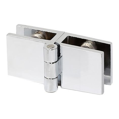 180-degree glass shower door hinges, wall clips for glass, bathroom furniture, double-sided clips (1/5)