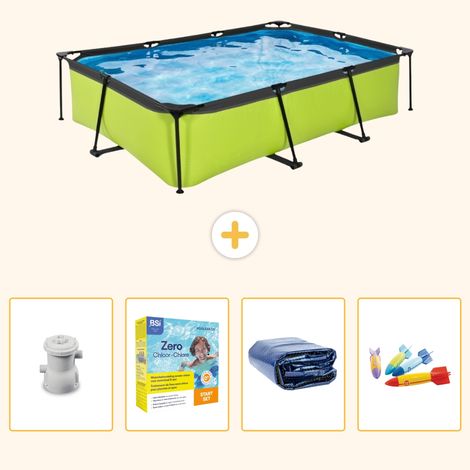 Exit-toys Piscine Exit Rectangulaire - 300x200x65 cm - 5-pièces S181 (1/5)