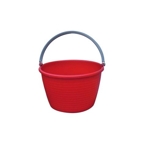 5 Pz- CESTA ROTONDA MANICO PLASTICA LT.20 (1/2)