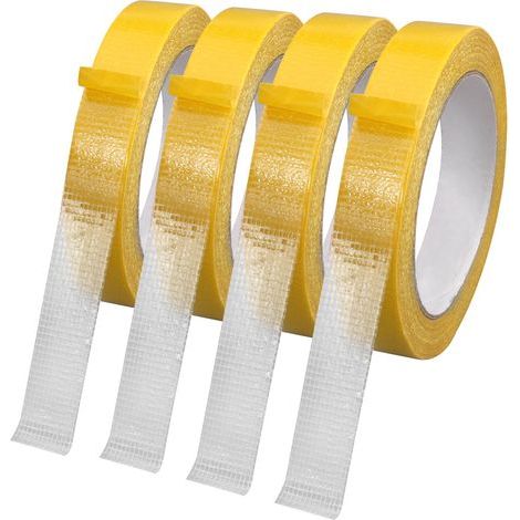 4 Pièces Ruban en Tissu Double Face de 2cm x 20m pour Ourlet, Robe de Mode, Tissu, Rideaux, Polyvalent Sans Traces Ruban de Montage Robuste pour Vêtements(Pas de Couture ou de Repassage Nécessaire) (1/5)
