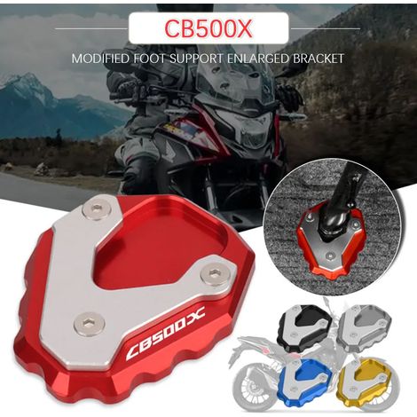 (Bleu) Compatible avec la béquille latérale de moto HONDA CB500X CB 500X CB500 X 2019-2023 : extension et support. Maxpower (1/4)