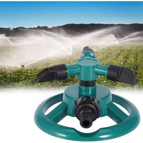 360° drehbarer Regner mit 3 Düsen, kreisförmiges Bewässerungssystem für den Garten, vollständige Abdeckung, EU-Version (1/5)