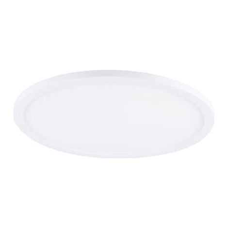 EGLO Led faretto da incasso Fueva Flex, spot Led in alluminio, superficie luminosa in plastica bianca, profondità di montaggio 25mm, bianco caldo, Ø 22,5cm (1/4)
