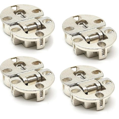 4 charnières, angle d'ouverture de 180° Convient aux abattants de toilettes avec une ouverture de 35 mm. (1/5)