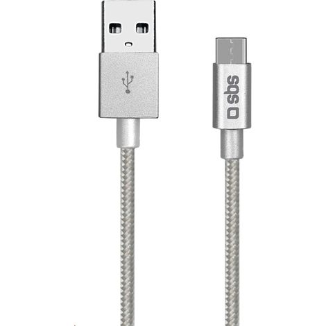SBS TECABLETC15BS USB Kabel USB 2.0 1,5 m USB A USB C Silber