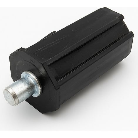 Embout de tube octogonal - pivot intégré - Ø40mm