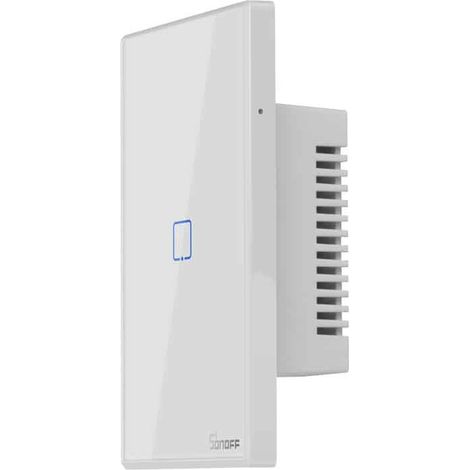 Interruttore Son/Off smart 1 canale controller da remoto wireless wifi placca touch domotica bianco (1/5)