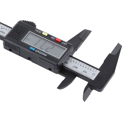 Pied à coulisse électronique noir 150 mm avec écran LCD, outil de mesure et de traçage (1/5)