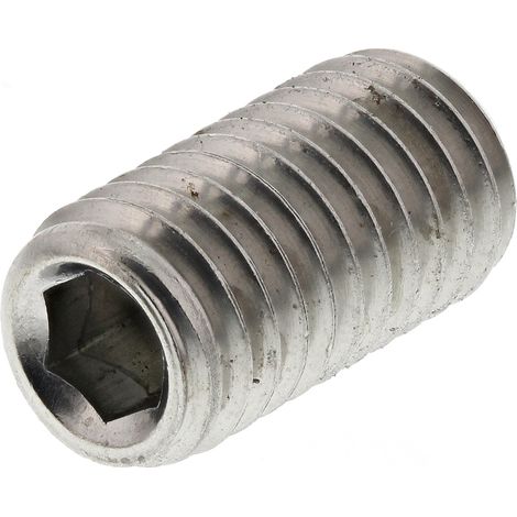 Vis sans tête, M8 x 16mm, tête Jeu de douilles hexagonales, en Acier Inoxydable Vis sans tête A2 304 ( Prix pour Sachet de 25 )