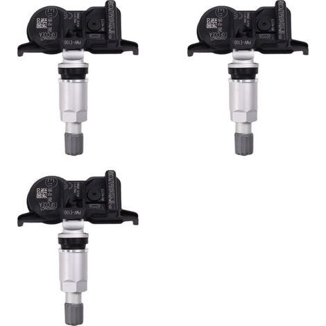 Adatto per 3 sensori di pressione pneumatici PMV-E100 42607-53040 da 433 MHz, compatibile con Avalon, Camry, 4runner, ecc.