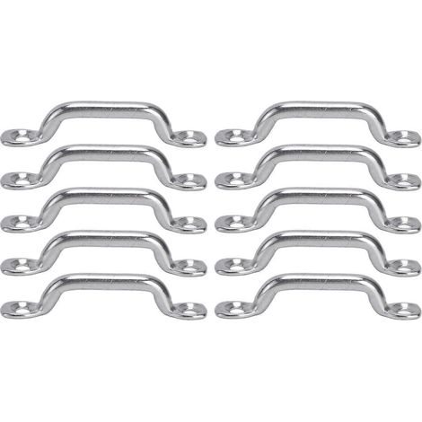 10-teiliges Set aus Bootsverdeckösen und Deckschlaufen zur Befestigung aus Edelstahl 316 (1/4)