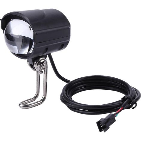 Phare de vélo LED 36-60V étanche et robuste avec avertisseur sonore pour éclairage avant (1/5)
