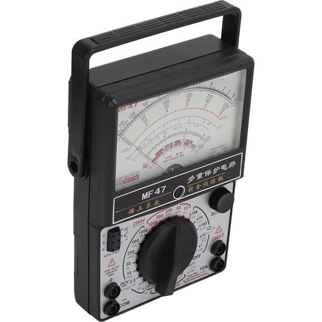 Multimètre analogique à aiguille MF47 aimanté interne précis pour industrie et dépannage, voltmètre à cadran (1/5)