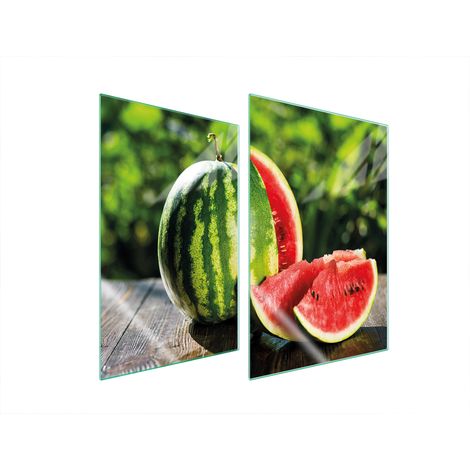 PIASTRA PROTETTIVA IN VETRO PER CUCINA 2x35x52 ANGURIA (1/5)