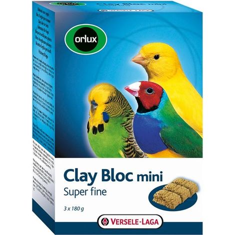 Versele Laga Orlux Clay Bloc Mini 540g - blocco di argilla per piccoli uccelli
