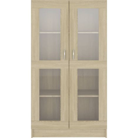 Armoire à vitrine Chêne sonoma 82,5x30,5x150 (1/5)