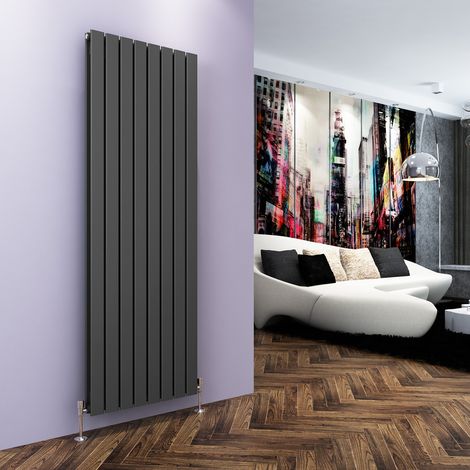 ELEGANT Anthracite Designer Radiator 1800 x 608 mm Vertical Double Flat Panel (1/5)