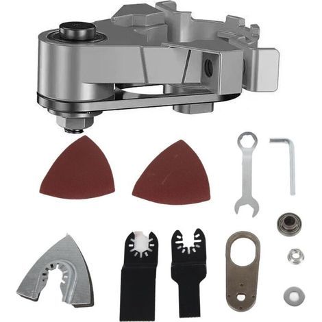 Oszillieradapter für Winkelschleifer, Universal-Metallkopfadapter, Professionelles Komplettsystem für Winkelschleifer, Oszillationsadapter, Multifunktionales Werkzeugzubehör (1/5)