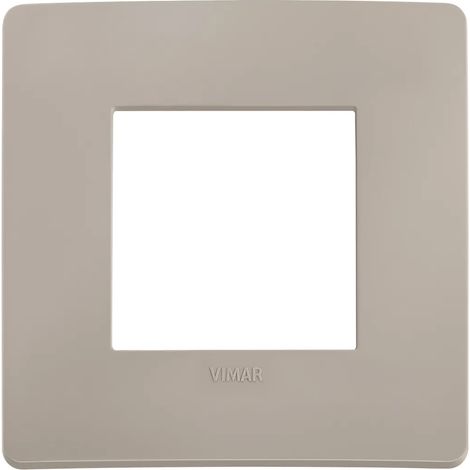 Placca Vimar Plana Up 2M tortora matt 14642U.15 opaco