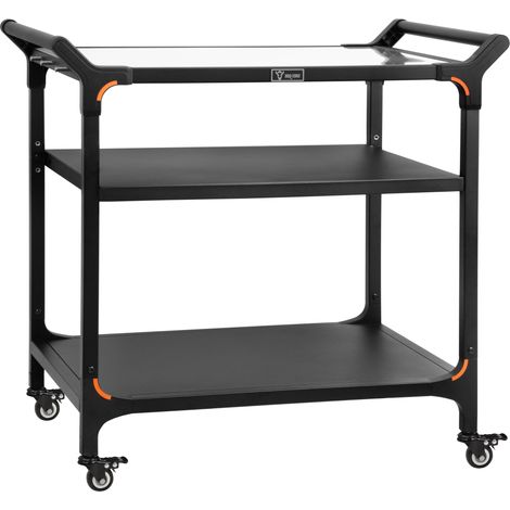 BBQ-Toro Grillwagen 94 x 61 x 90 cm, Schwarz, Grilltisch mit großer Arbeitsfläche, Beistelltisch (1/5)