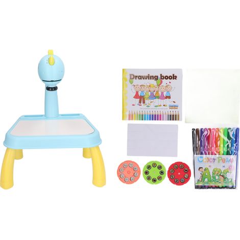 Table de projection pour dessin avec un joli dinosaure, couleurs vives, projecteur intelligent détachable pour l'éducation des enfants, dinosaure vert (1/5)