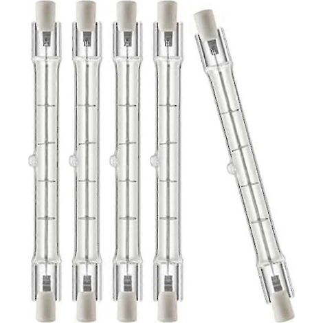 Lot de 5 ampoules halogènes R7s T3 118 mm 150 W 120 V, type J, longue durée de vie, double culot E (1/4)