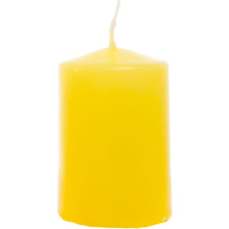 Gelbe Votivkerze 6 cm