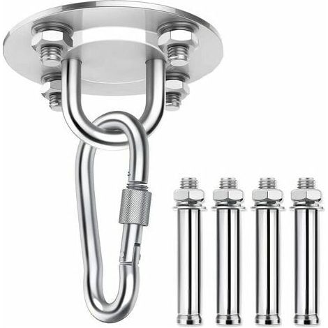 Ensemble Crochets Plafond Spirale, Support pour Suspension Legere (1/4)