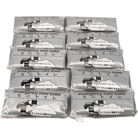Lot de 10 sacs à urine jetables et portables de 700 ml, parfaits pour les situations d'urgence en voiture ou en camping. (1/5)