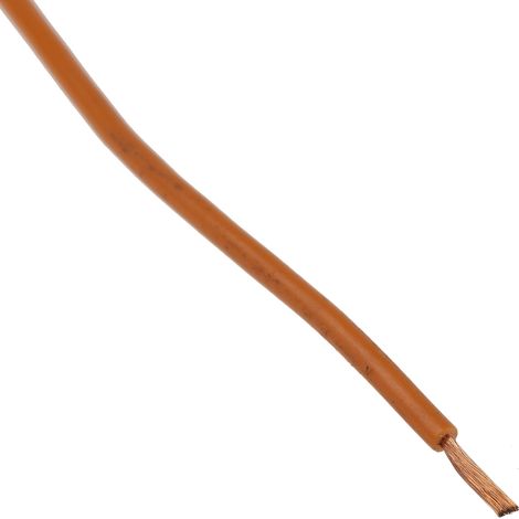 Fil électrique RS PRO, 3 0,26 mm² 23 AWG, 250 V, PVC Orange, 100m ( Prix pour Bobine de 100 Mètres ) (1/5)