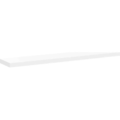 Mensole a Parete Scaffale da parete Ripiano a Parete Bianco 120x23,5x3,8 cm in MDF (1/5)