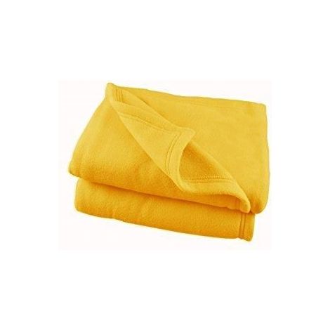 Couverture - Jonquille - 240 x 260 cm - Microfibre - Douceur - Antipeluches