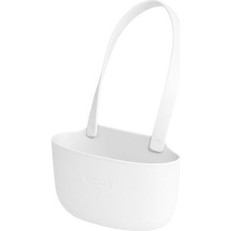Aufbewahrungskorb für Spülschwämme, Abtropfschale, Bürstenhalter, Aufbewahrungsorganizer für Zuhause, Hängekörbe für Armaturen, Küchen- und Badaccessoires, weiß (1/5)