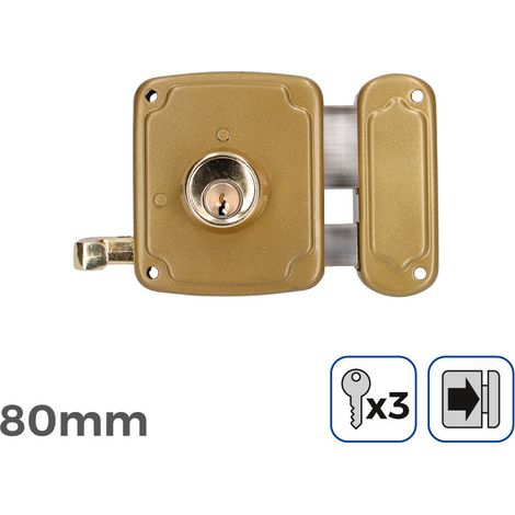 Serrure Droite 80mm Edm Sécurité Fiable Pour Porte Droite - Edm (1/4)