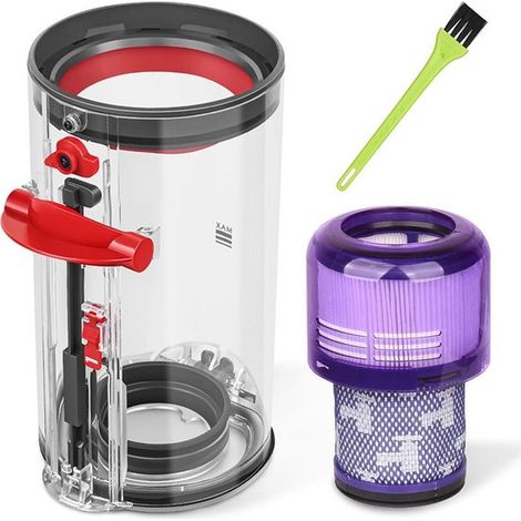 Adecuado para aspiradoras Dyson V11 SV14 SV15 SV22. Incluye depósito de polvo, filtro y cepillo (3 piezas). (1/3)