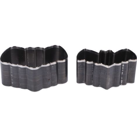 Set aus 2 schuhförmigen Lederstanzformen, Hohlstanzen zur Herstellung von Schmuck und anderen Bastelarbeiten. (1/5)