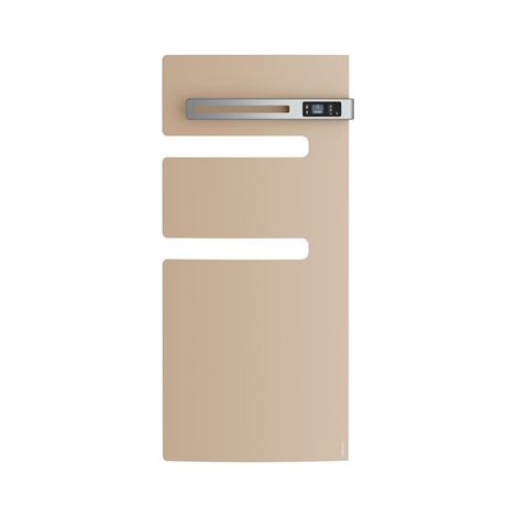 Atlantic – Radiateur sèche-serviettes connecté 1500W mât droite – Beige – Électrique digital avec ventilo – Programmation intégrée (1/3)