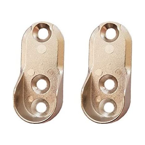 SUPPORTO LAT. PER TUBO OVALE CROMATO. Prezzo per 1 pezzo. (1/2)