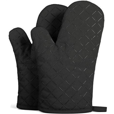 Guantes para horno, guantes universales para cocina y barbacoa, de silicona resistente al calor y antideslizantes. (1/4)