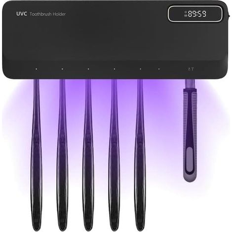 Stérilisateur UV pour brosses à dents et support pour cinq brosses à dents (1/5)