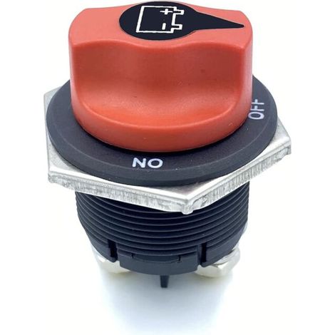 Interrupteur de batterie Interrupteur de batterie 12V-48V Interrupteur de batterie de voiture Interrupteur de 100A On-Off Installation Interrupteur de puissance Interrupteur principal pour Mar (1/5)