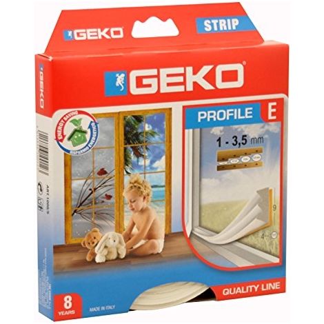 GEKO 8014846100123 940009 I DE PROFIL DE JOINT D'ÉTANCHÉITÉ POUR PORTES ET FENÊTRES ET DÉCOUPABLES AUTOCOLLANTES, L&8239,: 6 M, (1/6)