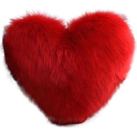 Pour la Saint-Valentin et la fête des Mères, un coussin moelleux en forme de cœur est indispensable. Un coussin en forme de cœur. (1/4)